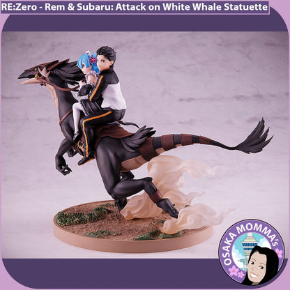 Rem & Subaru: Attack on White Whale Statuette