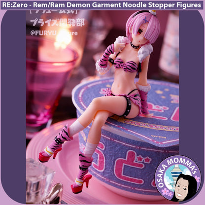 Rem & Ram Demon Garment Noodle Stopper Figures