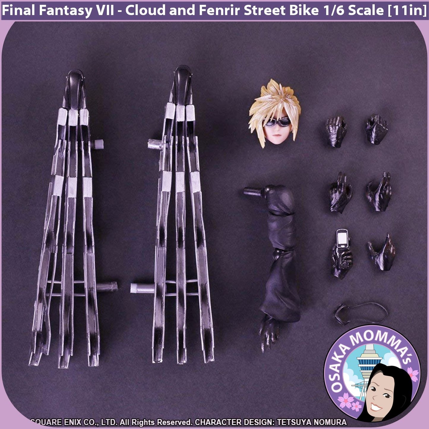 Cloud & Fenrir Street Bike 1/6 Scale Figure