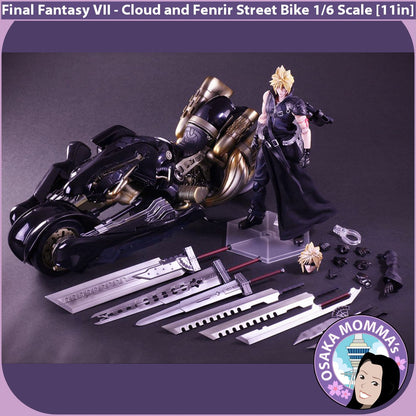 Cloud & Fenrir Street Bike 1/6 Scale Figure