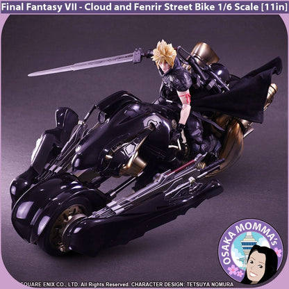 Cloud & Fenrir Street Bike 1/6 Scale Figure