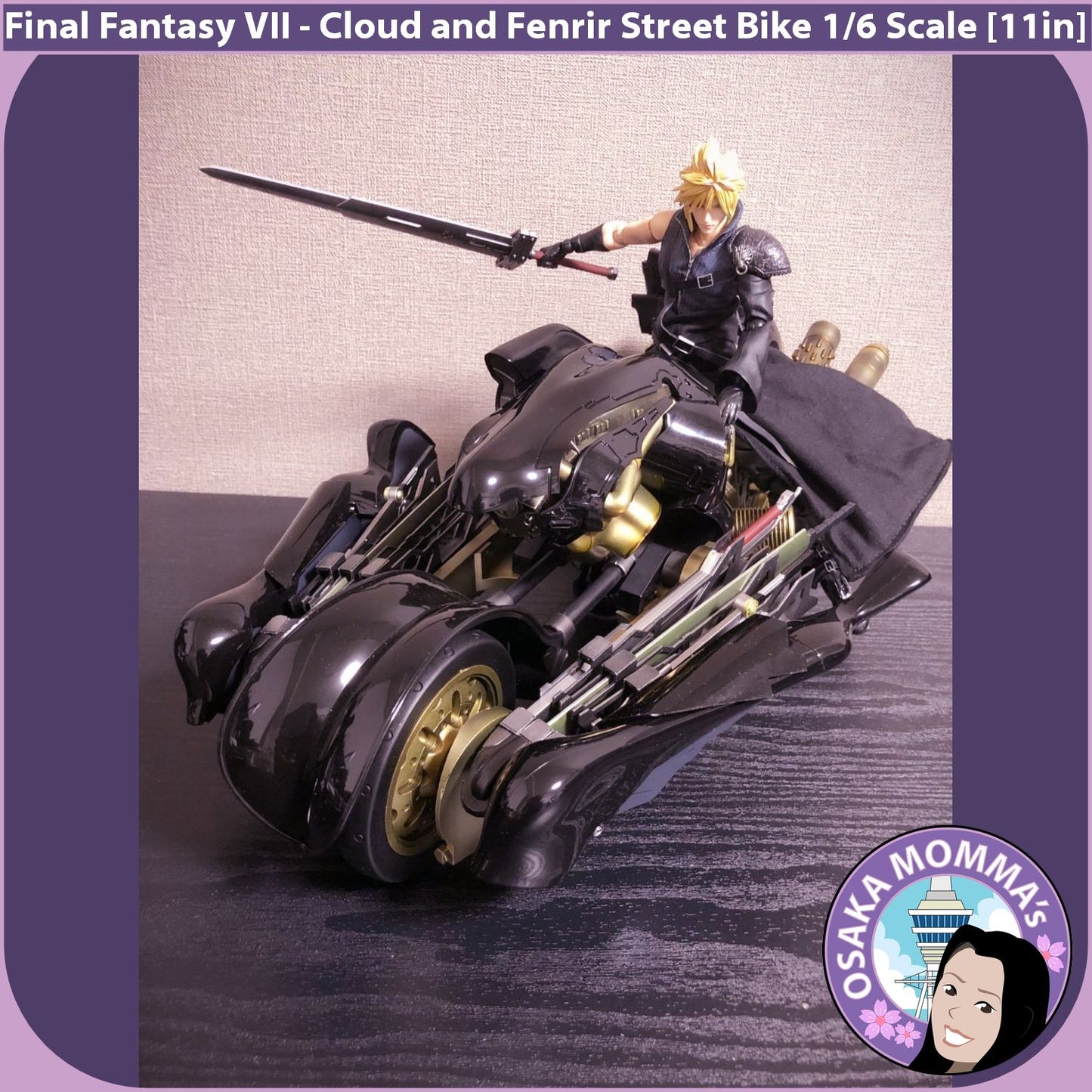 Cloud & Fenrir Street Bike 1/6 Scale Figure