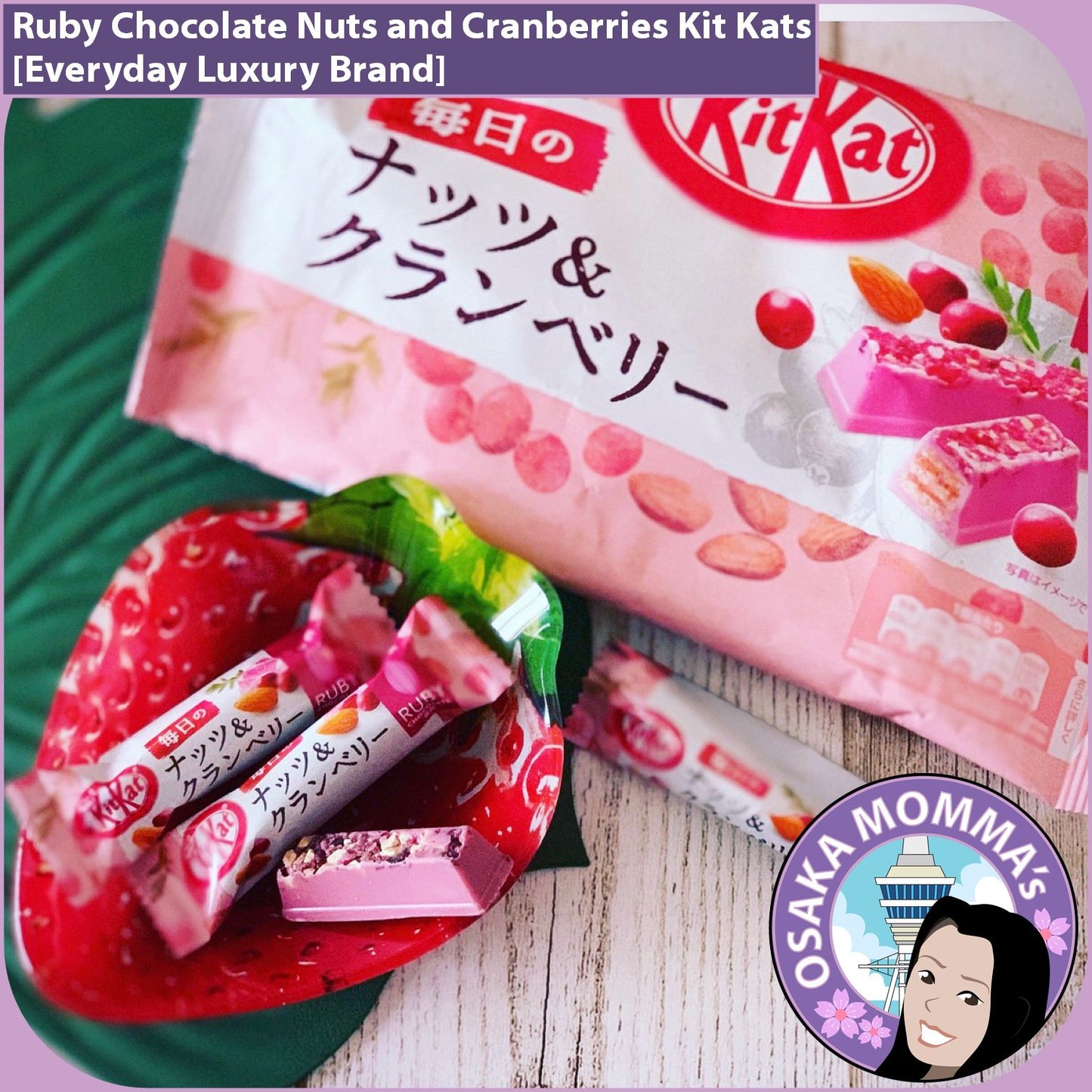 Ruby Chocolate Nuts and Cranberries Kit Kats [1 Pack]