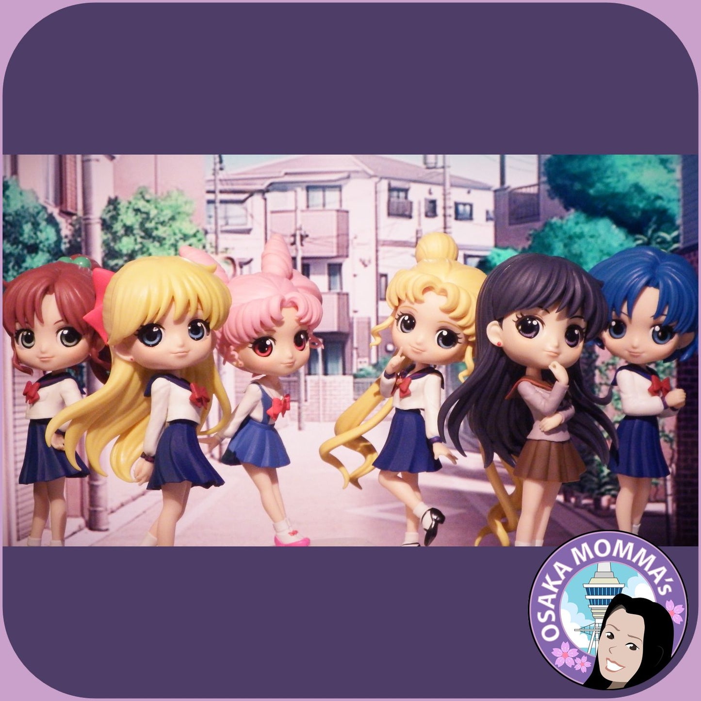 Sailor Moon School Girl Qposket 6 Figure Set