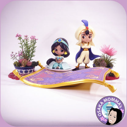 Aladdin & Jasmine Qposket Handmade Flying Carpet Set