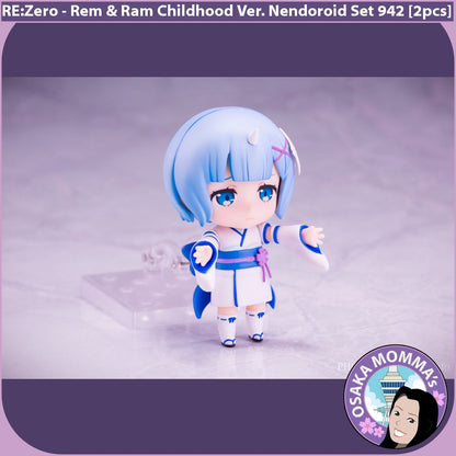 Rem & Ram Childhood Ver. Nendoroid Set 942