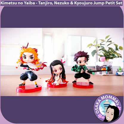 Tanjiro - Nezuko - Kyoujuro Jump Exclusive Qposket Petit Figures Set