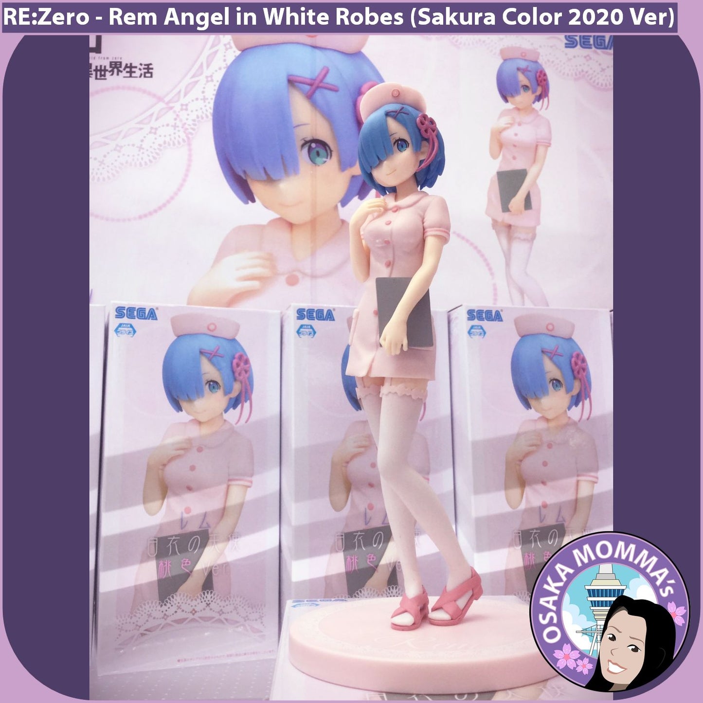 Rem Angel in White Scrubs (Sakura Version) Figure