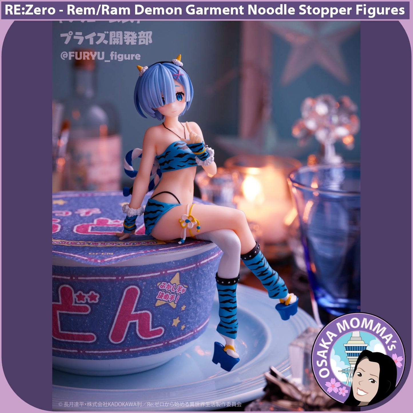 Rem & Ram Demon Garment Noodle Stopper Figures