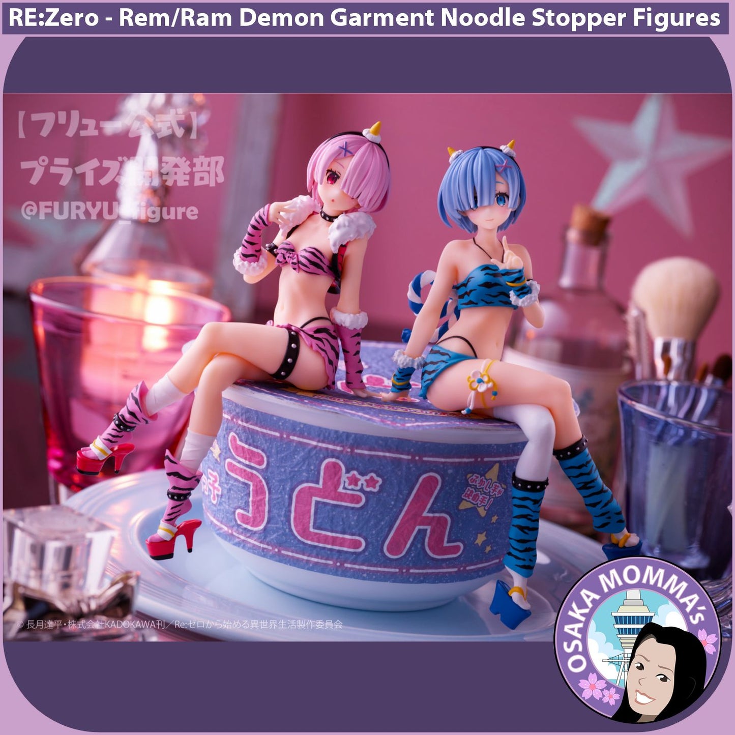 Rem & Ram Demon Garment Noodle Stopper Figures