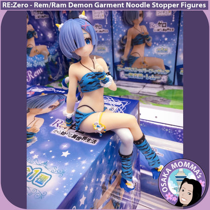 Rem & Ram Demon Garment Noodle Stopper Figures