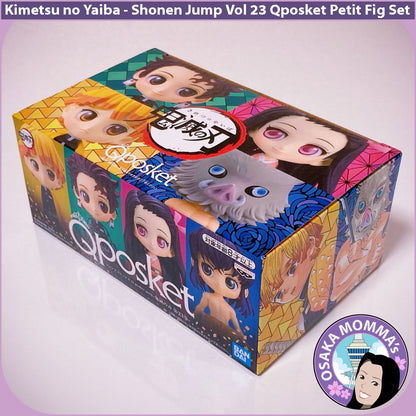 Kimetsu no Yaiba Volume 23 Shonen Jump Exclusive Qposket Petit 4 Figures Set