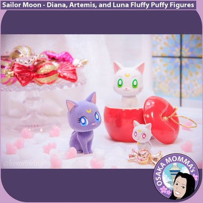 Artemis, Diana and Luna Fluffy Puffy Figures