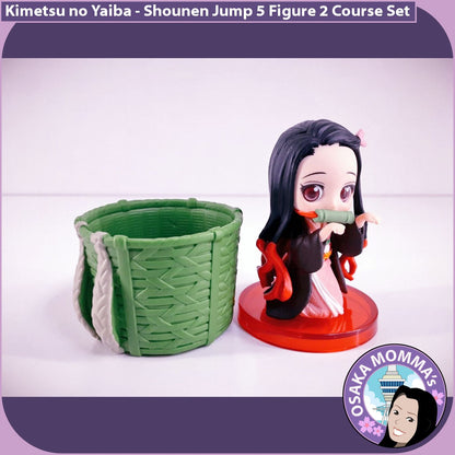 Kimetsu no Yaiba Weekly Jump Exclusive Qposket Petit 5 Figures 2 Set