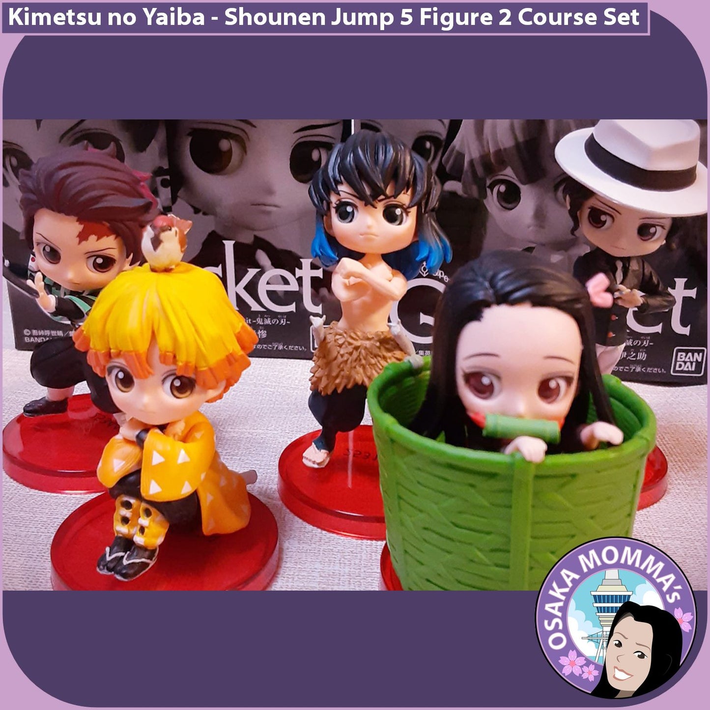 Kimetsu no Yaiba Weekly Jump Exclusive Qposket Petit 5 Figures 2 Set