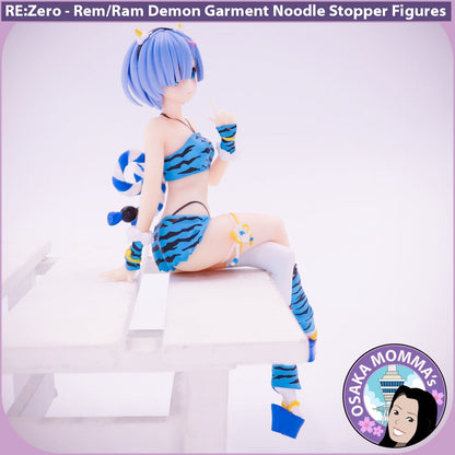 Rem & Ram Demon Garment Noodle Stopper Figures