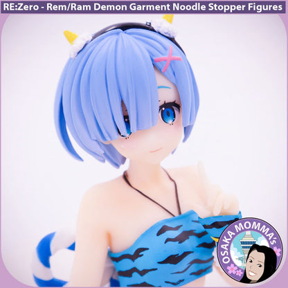 Rem & Ram Demon Garment Noodle Stopper Figures