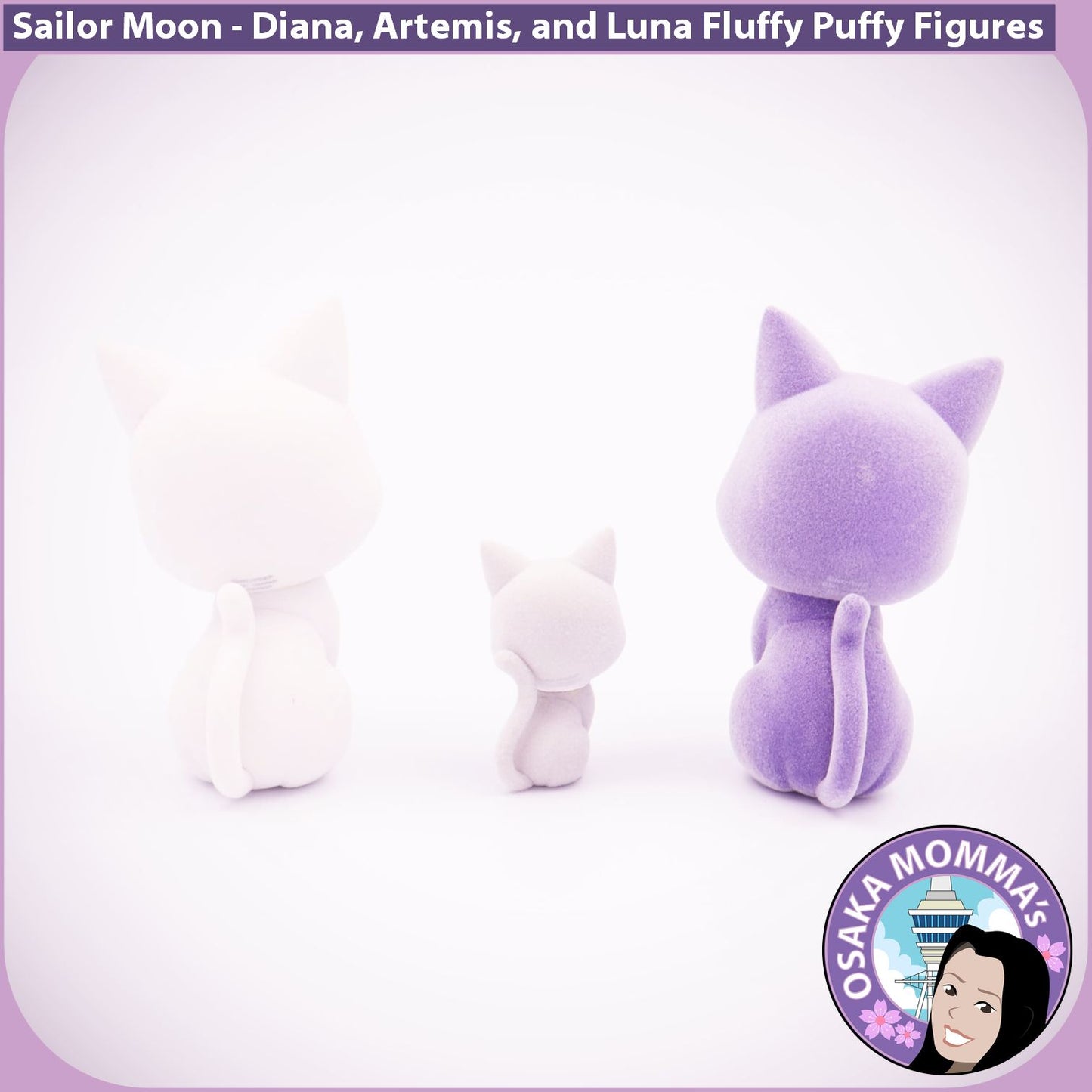 Artemis, Diana and Luna Fluffy Puffy Figures