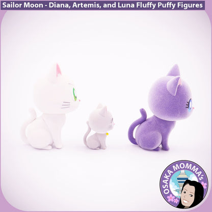 Artemis, Diana and Luna Fluffy Puffy Figures