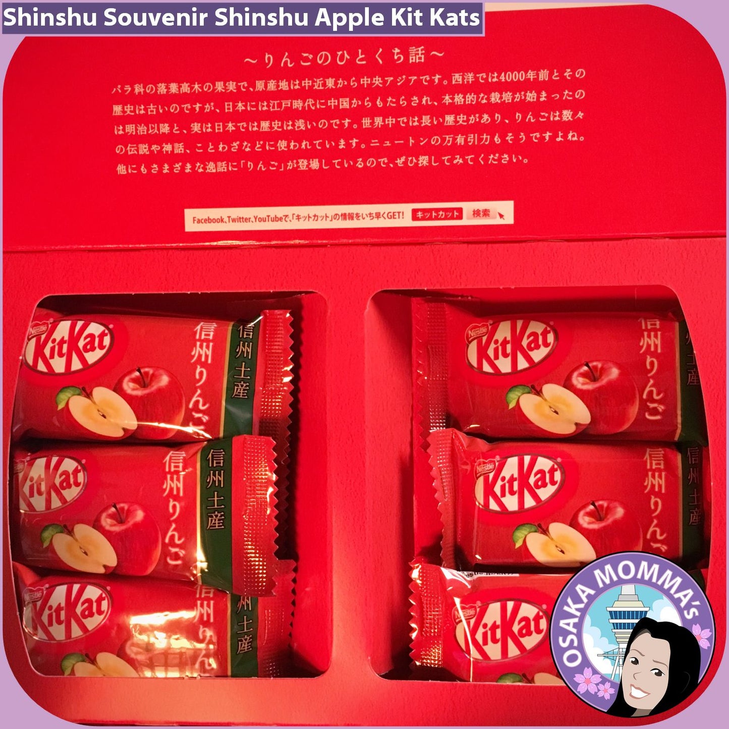 Shinshu Souvenir Shinshu Apple Kit Kat