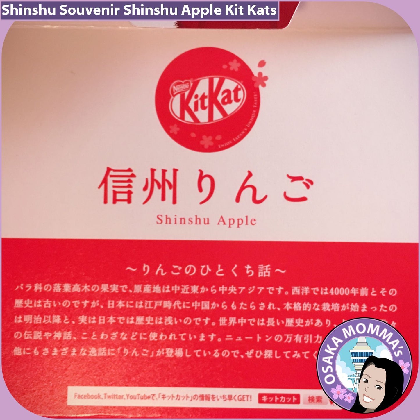 Shinshu Souvenir Shinshu Apple Kit Kat