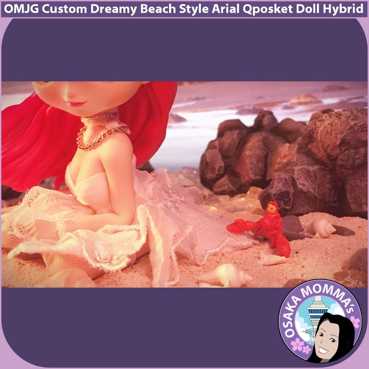 Dreamy Beach Style Ariel Qposket Custom Doll Hybrid