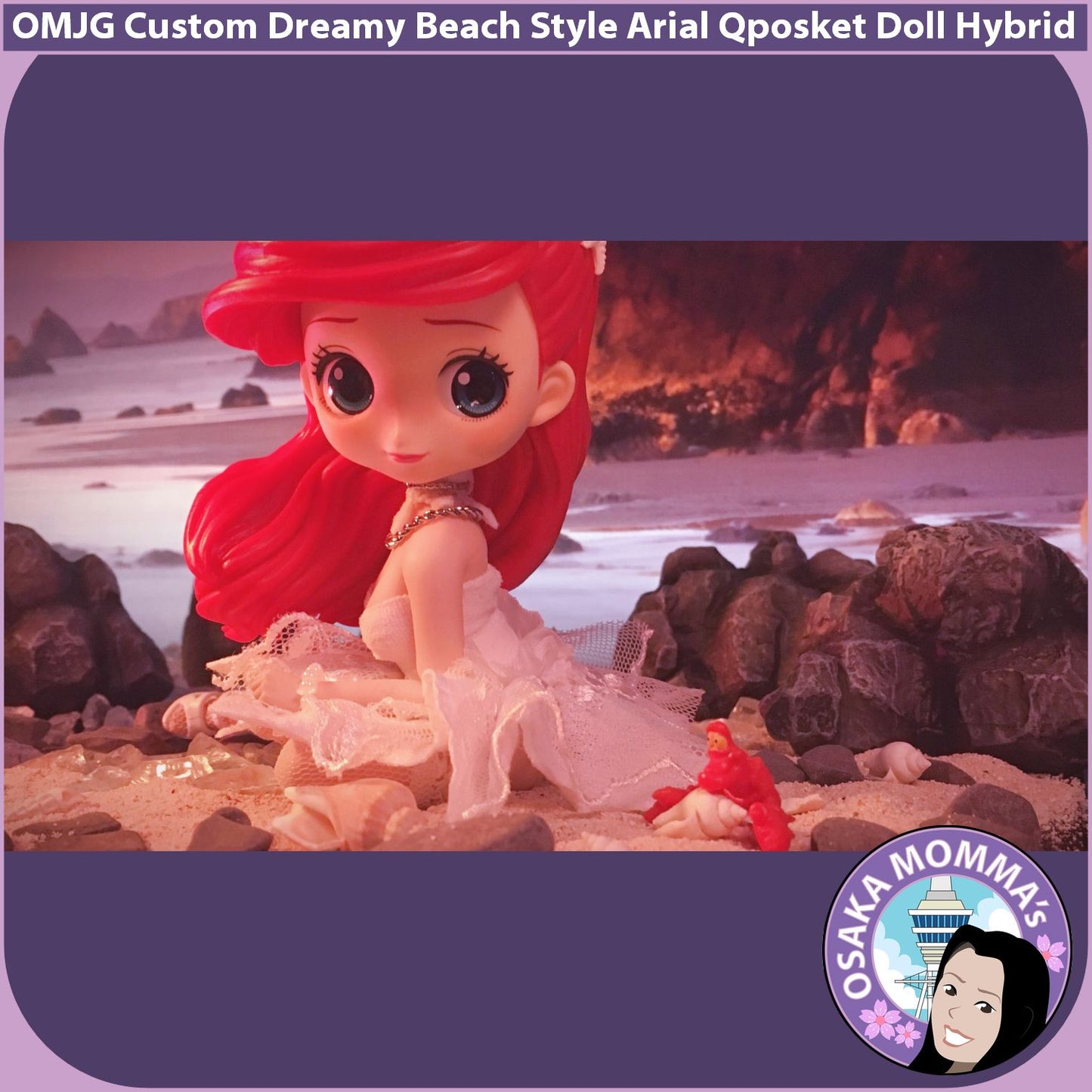 Dreamy Beach Style Ariel Qposket Custom Doll Hybrid