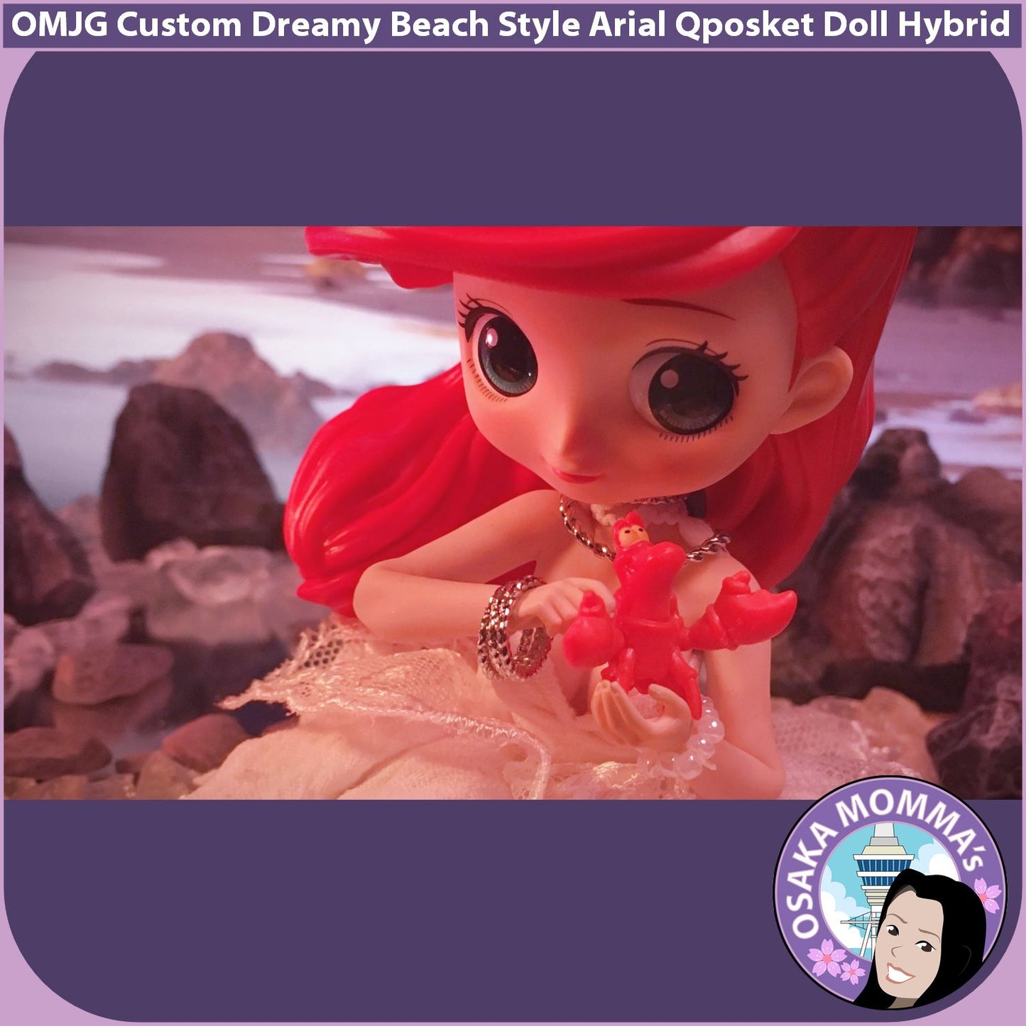 Dreamy Beach Style Ariel Qposket Custom Doll Hybrid