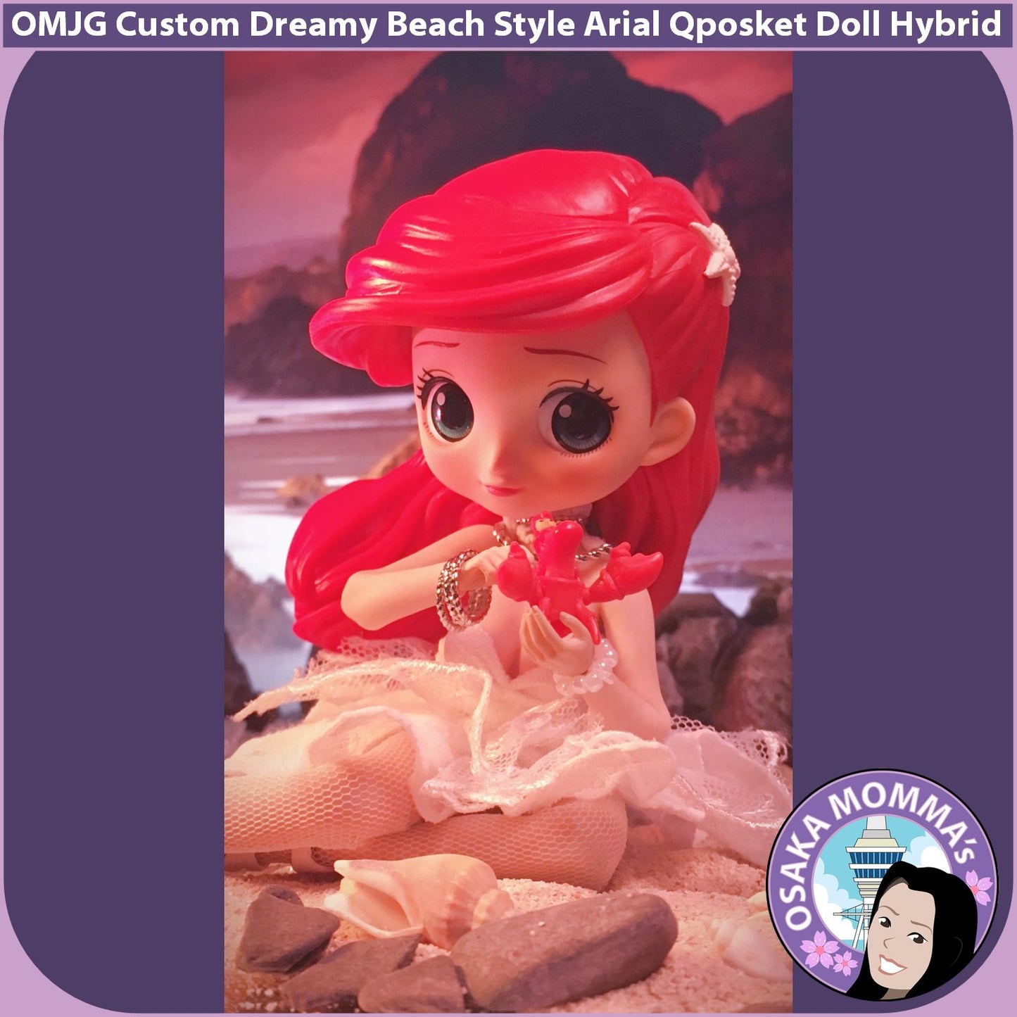 Dreamy Beach Style Ariel Qposket Custom Doll Hybrid