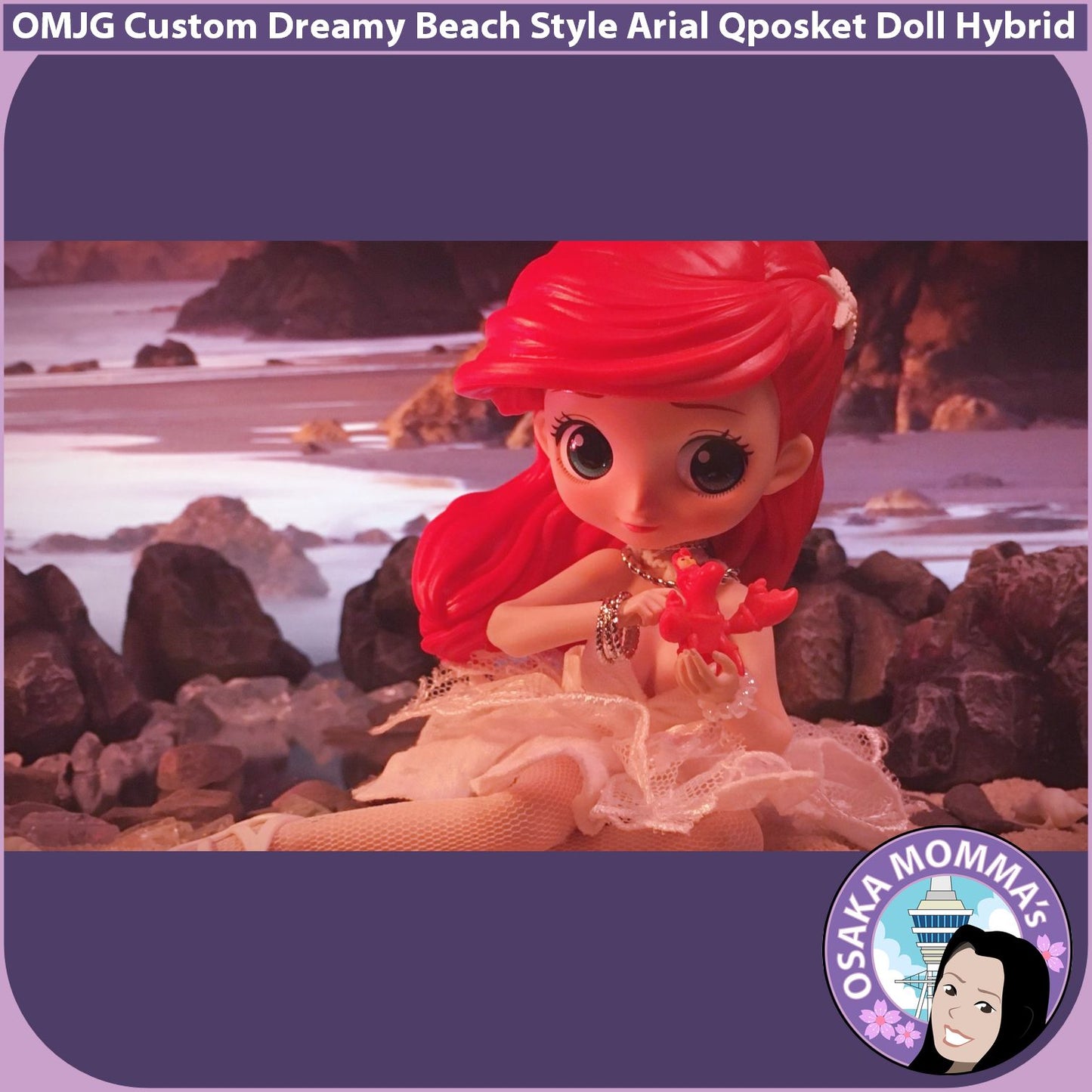 Dreamy Beach Style Ariel Qposket Custom Doll Hybrid