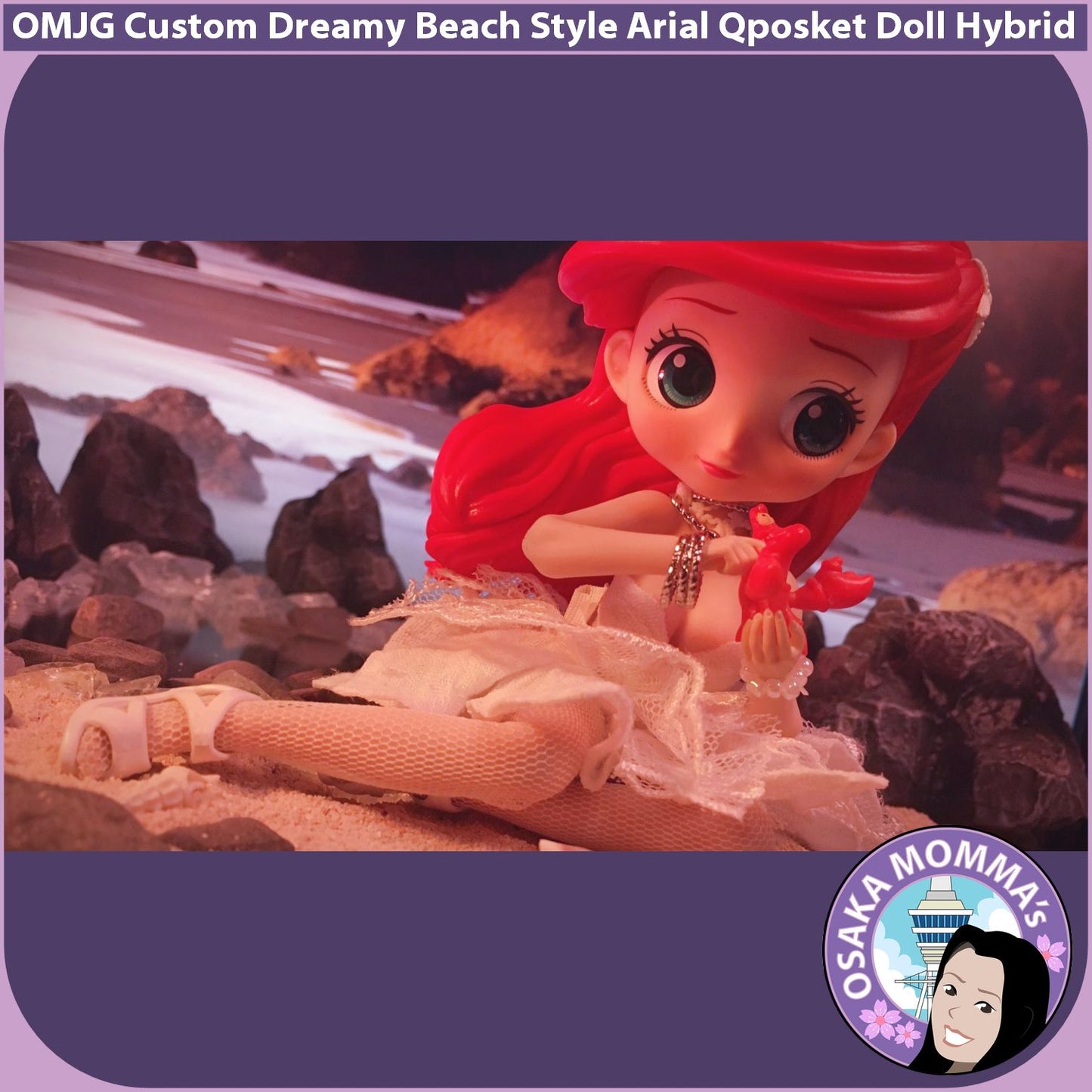 Dreamy Beach Style Ariel Qposket Custom Doll Hybrid