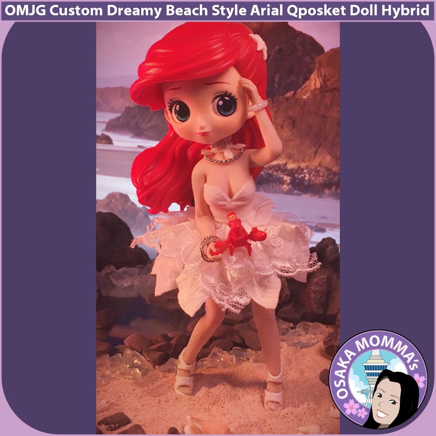 Dreamy Beach Style Ariel Qposket Custom Doll Hybrid