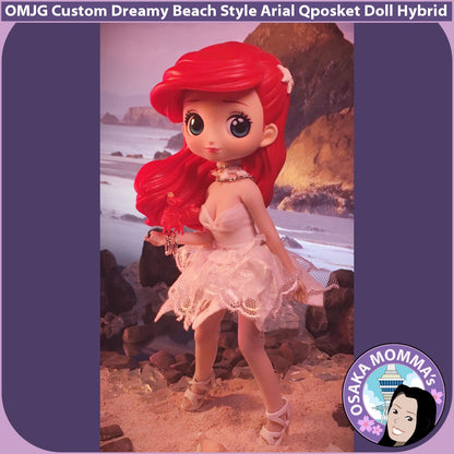 Dreamy Beach Style Ariel Qposket Custom Doll Hybrid