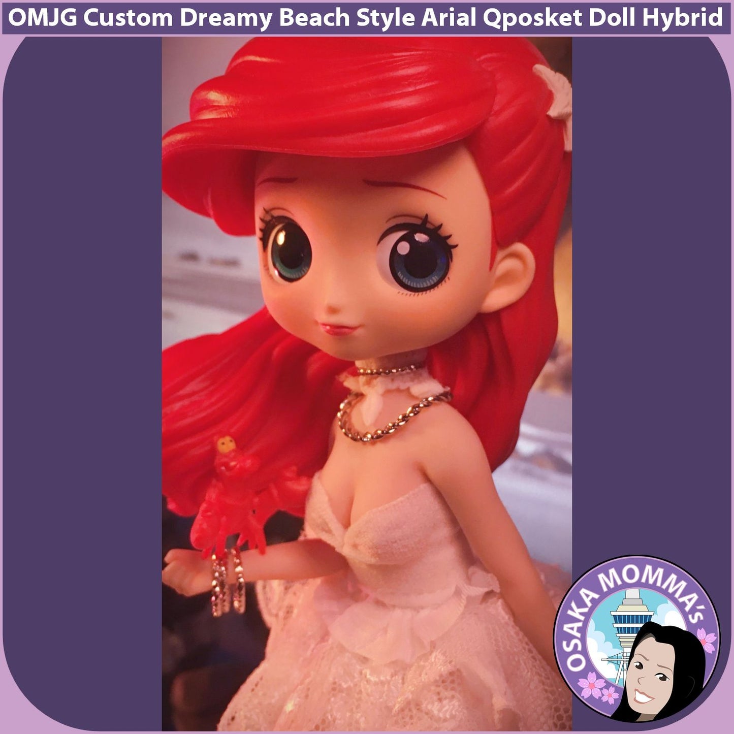 Dreamy Beach Style Ariel Qposket Custom Doll Hybrid