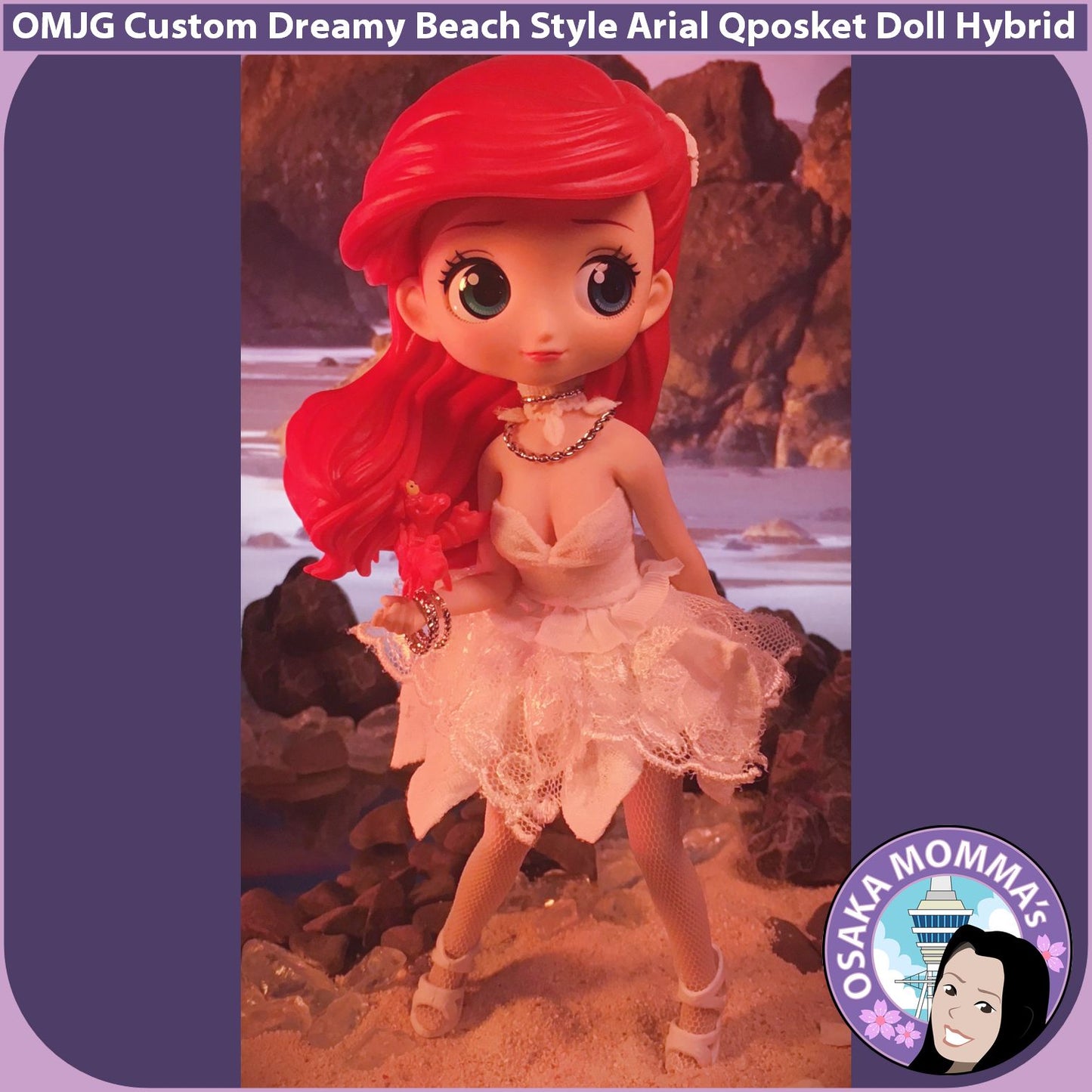 Dreamy Beach Style Ariel Qposket Custom Doll Hybrid