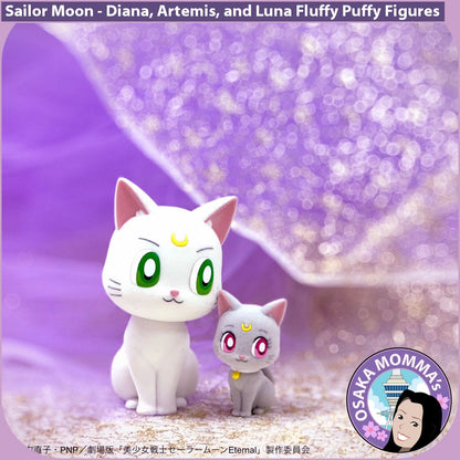 Artemis, Diana and Luna Fluffy Puffy Figures