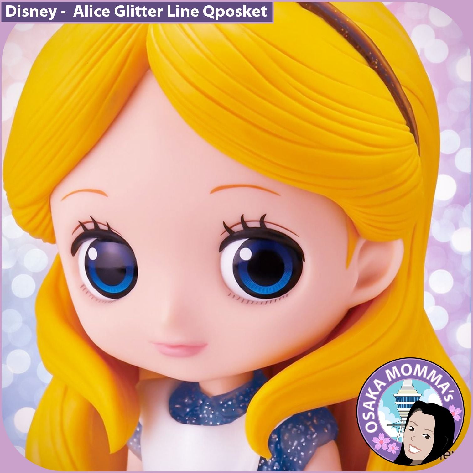 q posket alice glitter line