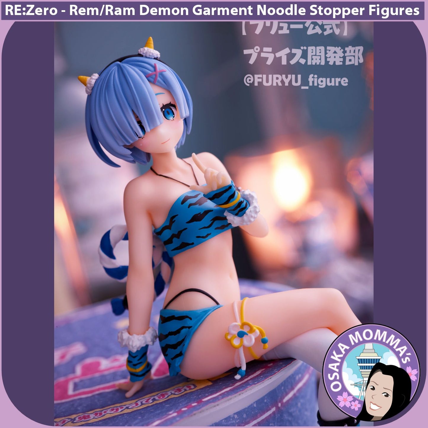 Rem & Ram Demon Garment Noodle Stopper Figures