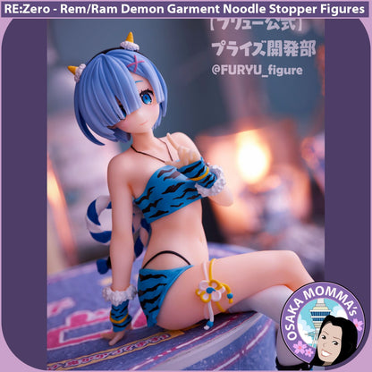 Rem & Ram Demon Garment Noodle Stopper Figures