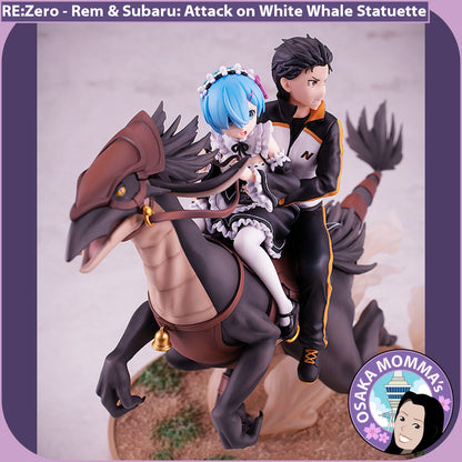 Rem & Subaru: Attack on White Whale Statuette