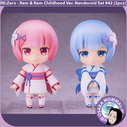 Rem & Ram Childhood Ver. Nendoroid Set 942