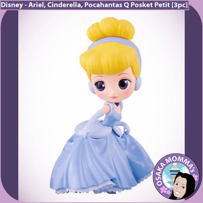 Disney Qposket Petit Vol. 2 Ariel・ Cinderella・ Pocahontas