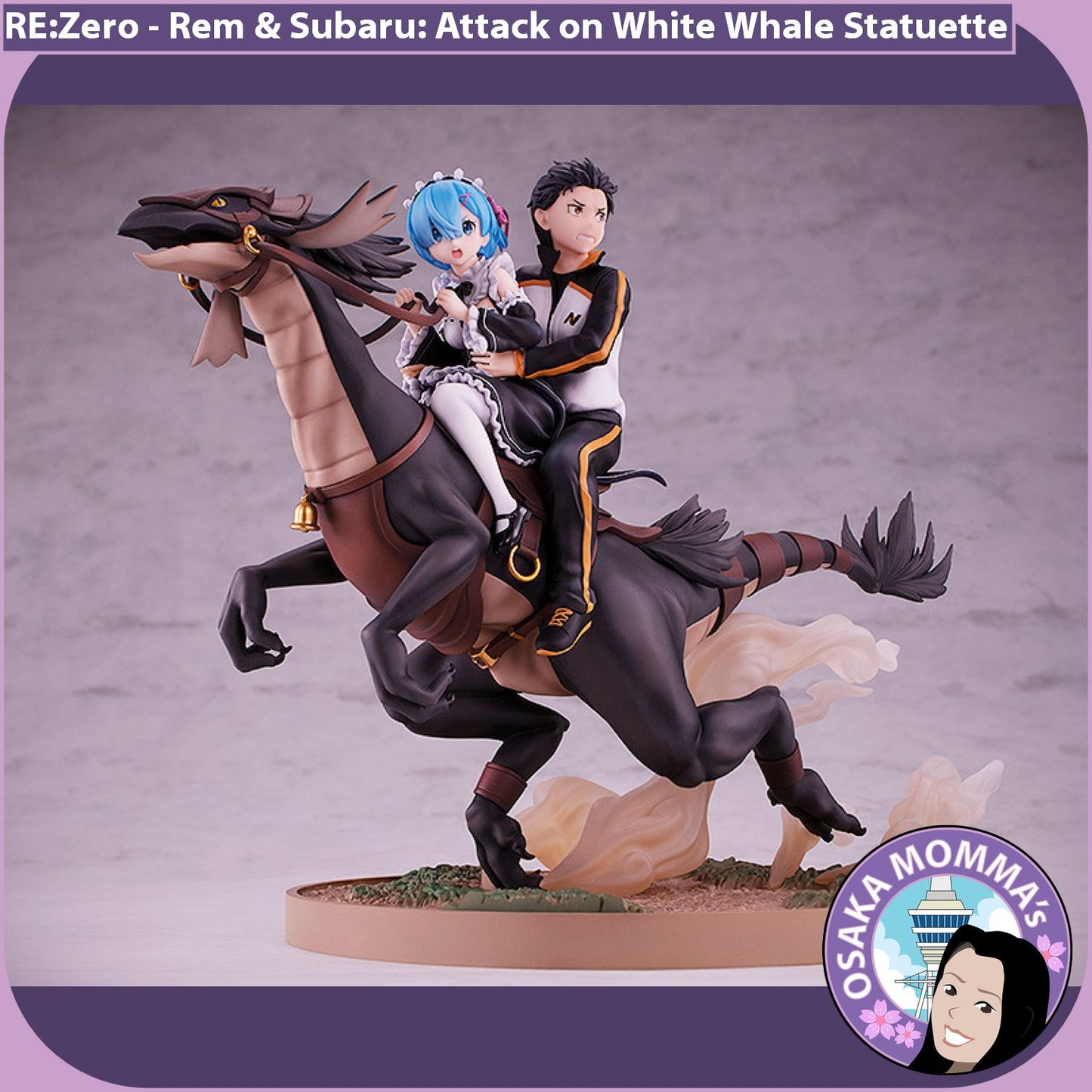 Rem & Subaru: Attack on White Whale Statuette