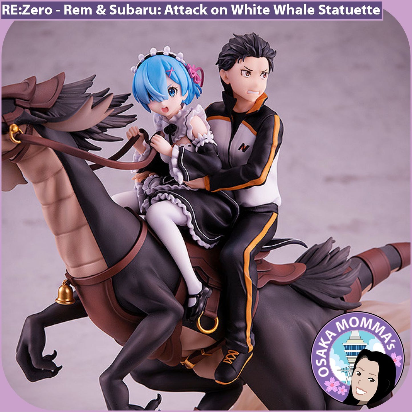 Rem & Subaru: Attack on White Whale Statuette