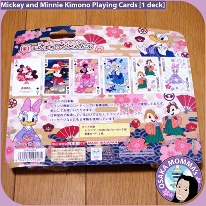 Mickey and Minnie Kimono Playing Cards