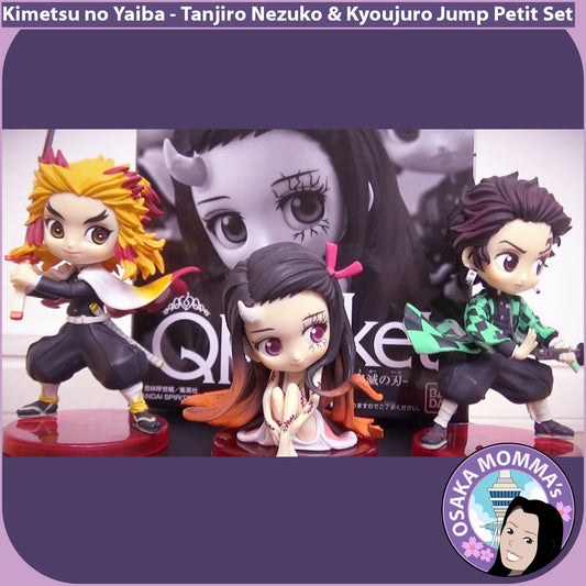 Tanjiro - Nezuko - Kyoujuro Jump Exclusive Qposket Petit Figures Set