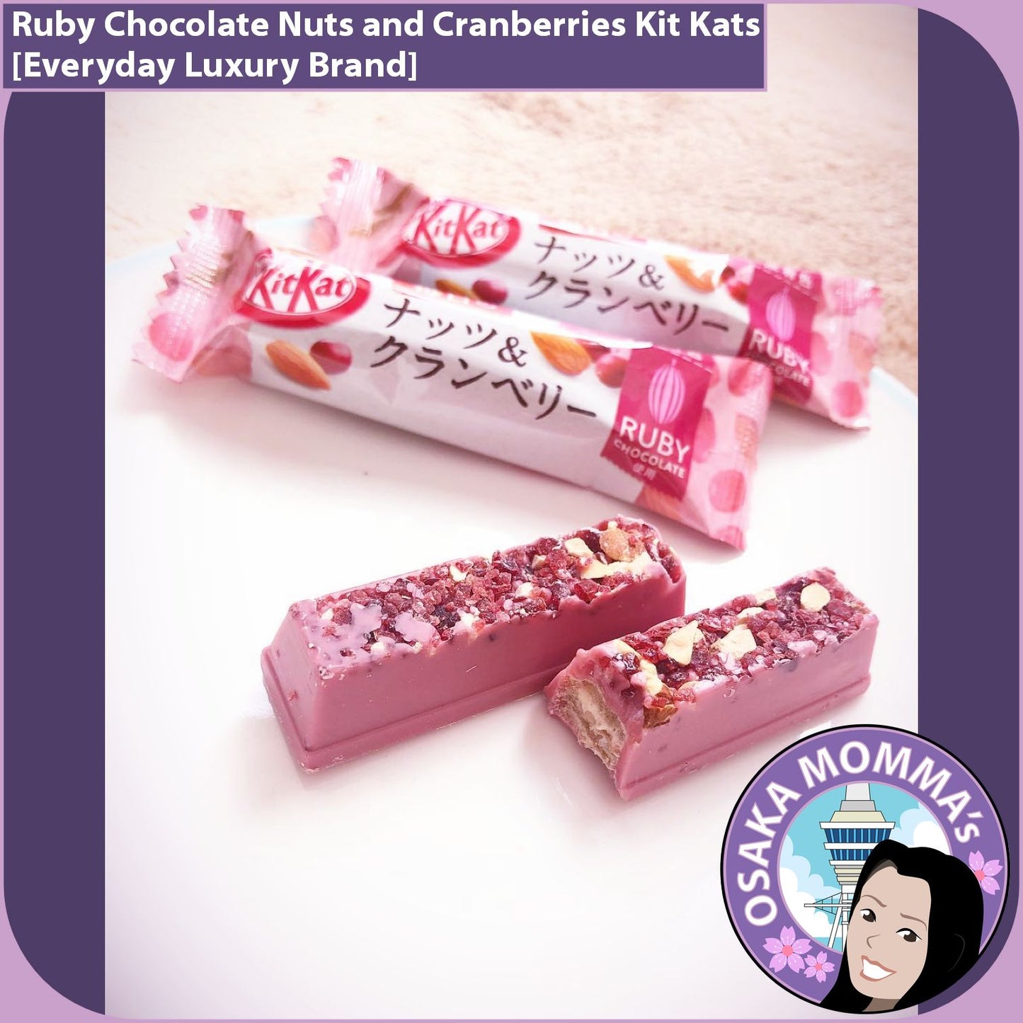 Ruby Chocolate Nuts and Cranberries Kit Kats [1 Pack]