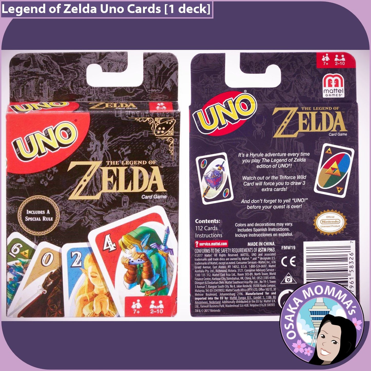 Legend of Zelda Uno Cards