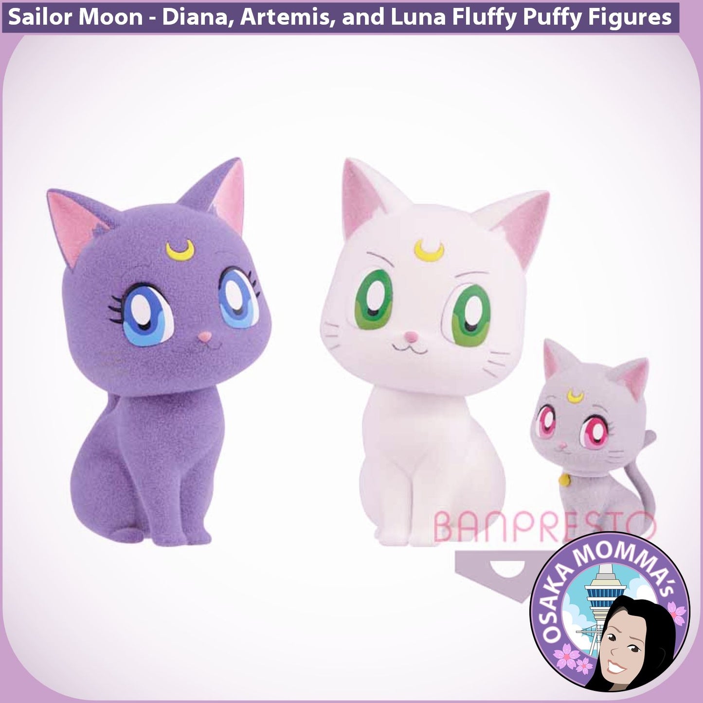 Artemis, Diana and Luna Fluffy Puffy Figures